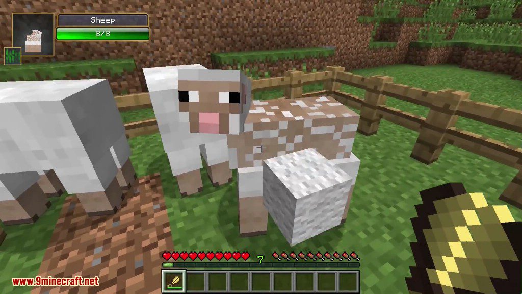 More Shearables Mod 1.12.2, 1.11.2 (Shearing Chicken, Cows, Pigs) 4