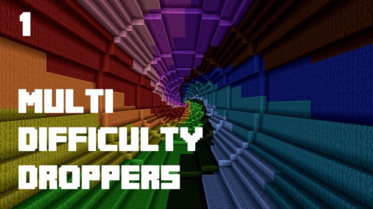 Multi Difficulty Droppers Map 1.12.2, 1.11.2 for Minecraft 1