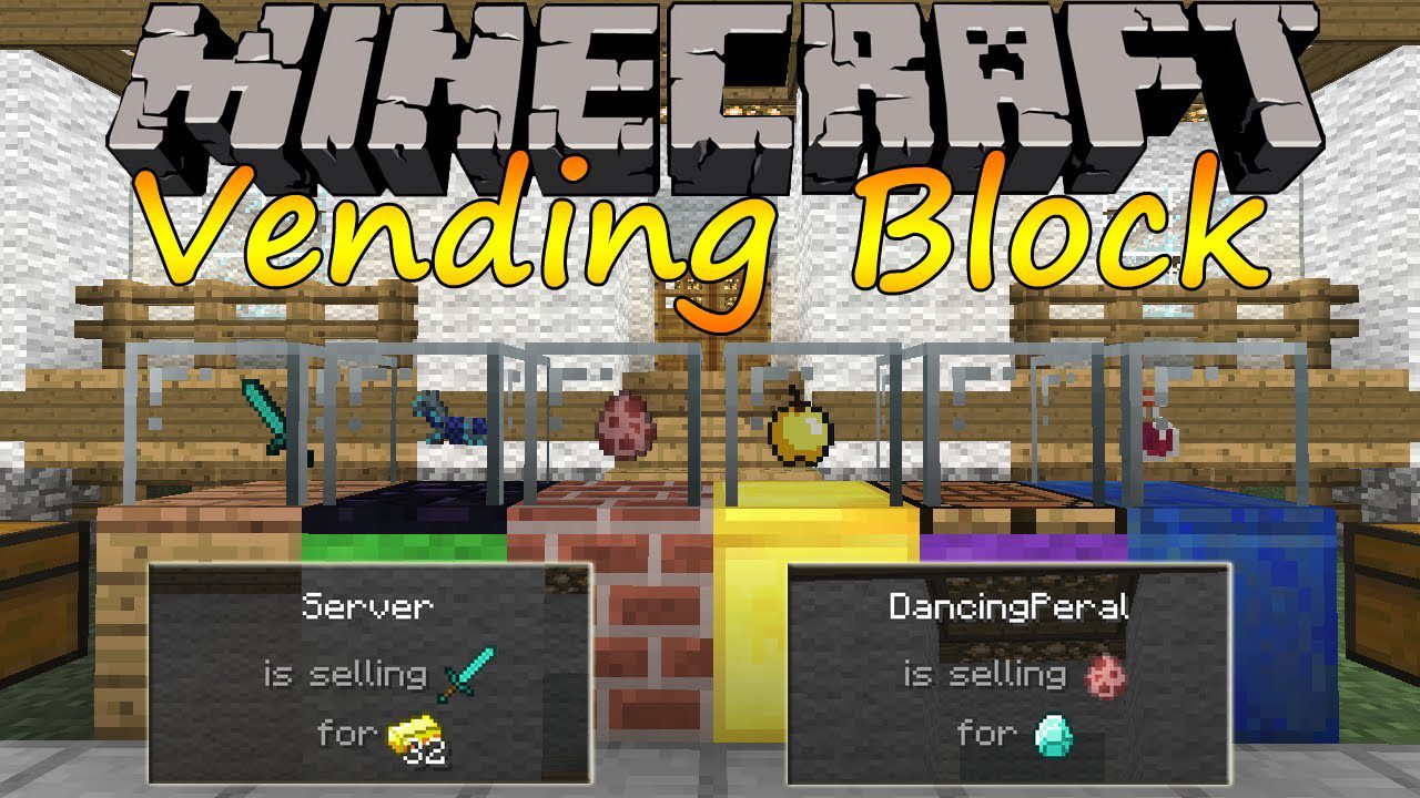 Vending Block Mod 1.12.2, 1.11.2 (Trading Machine) 1