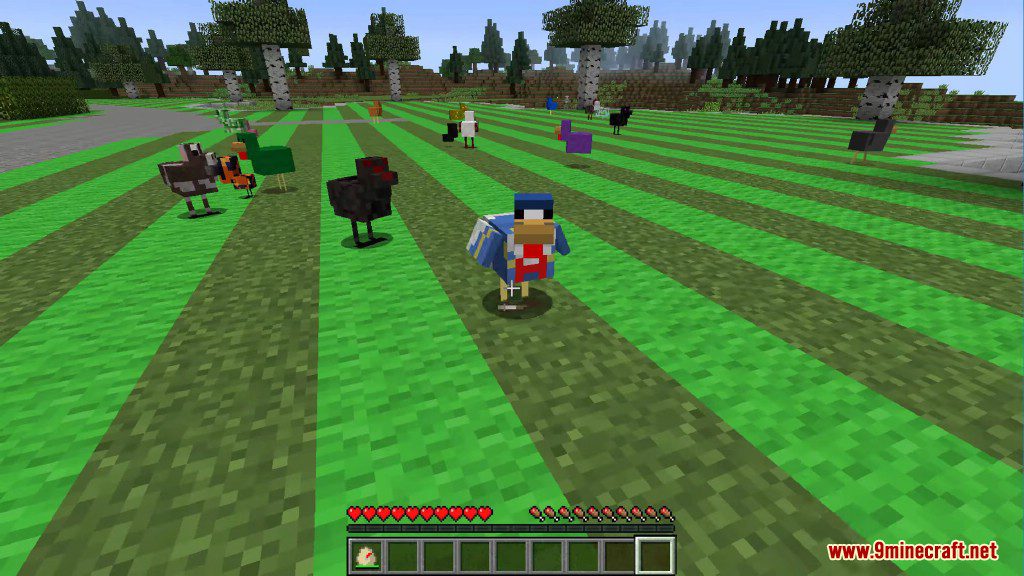 Chickens Mod 1.12.2, 1.11.2 (Just a lot of Chickens) 25