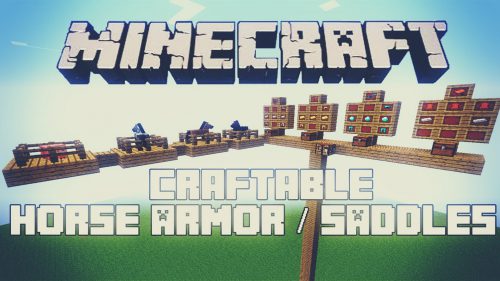 Craftable Horse Armour and Saddle Mod (1.21.1, 1.20.1) Thumbnail