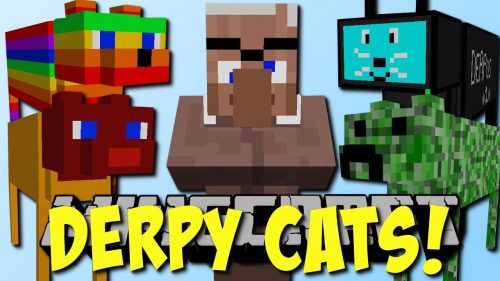 DerpCats Mod 1.12.2, 1.11.2 (A Bunch of Insane Cats) Thumbnail
