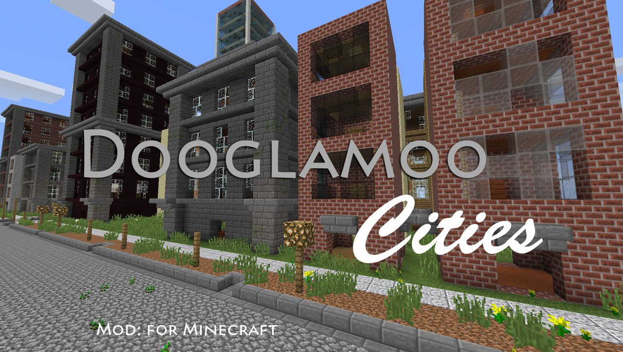 Dooglamoo Cities Mod 1.12.2, 1.11.2 (Self Building City) 1