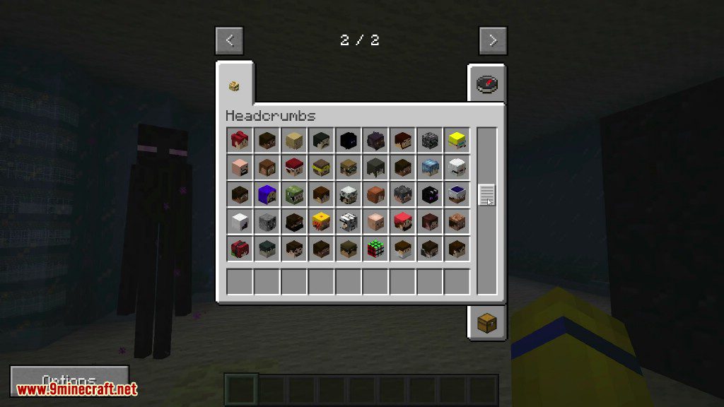 Headcrumbs Mod 1.12.2, 1.11.2 (Youtuber, Mobs Heads) 20