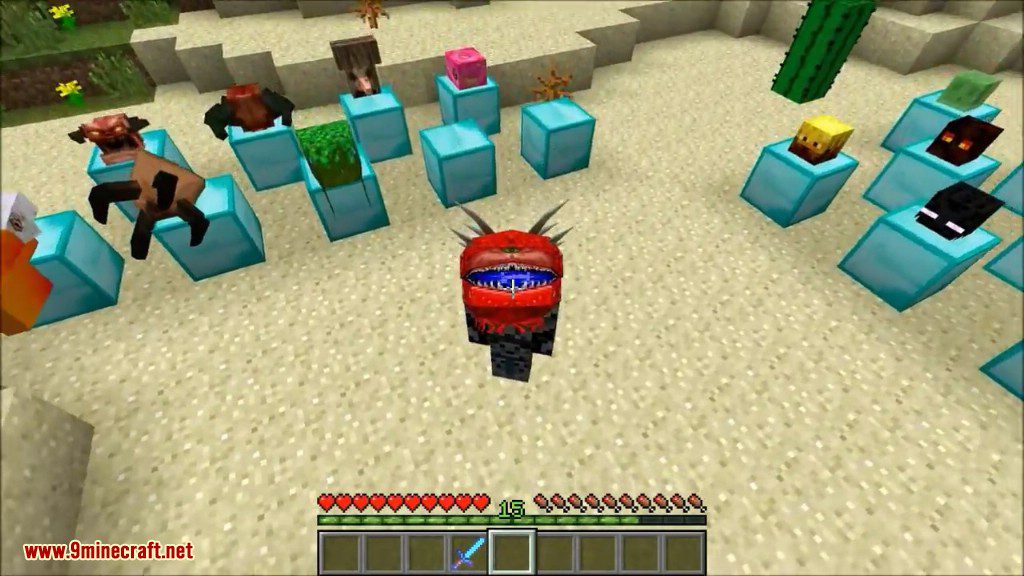 Headcrumbs Mod 1.12.2, 1.11.2 (Youtuber, Mobs Heads) 22