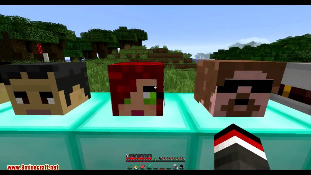 Headcrumbs Mod 1.12.2, 1.11.2 (Youtuber, Mobs Heads) 25