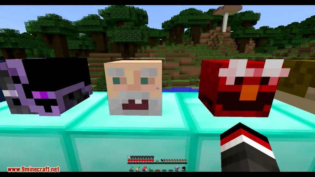 Headcrumbs Mod 1.12.2, 1.11.2 (Youtuber, Mobs Heads) 27