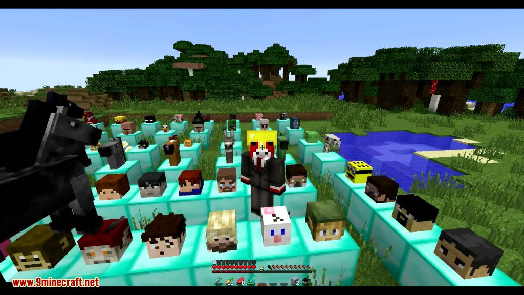 Headcrumbs Mod 1.12.2, 1.11.2 (Youtuber, Mobs Heads) 30