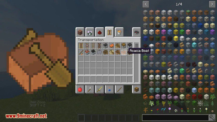 ItemZoom Mod (1.20.4, 1.19.4) - Big Version of Item 6