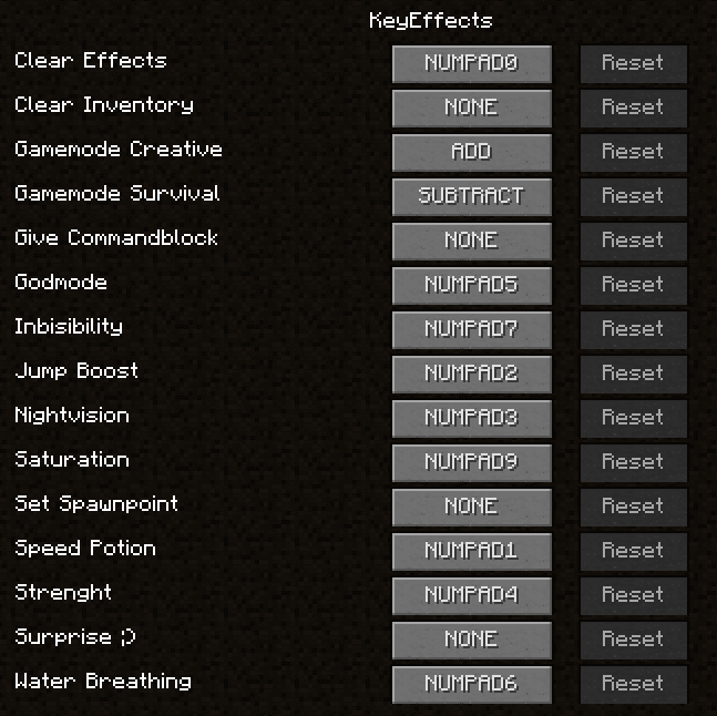 KeyEffects Mod 1.11.2, 1.8.9 (Epic Key Bindings) 2