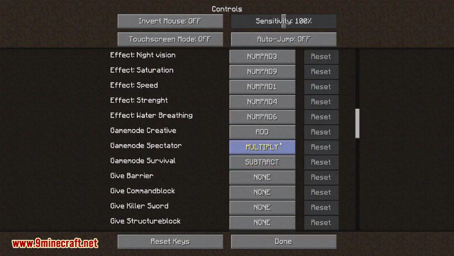 KeyEffects Mod 1.11.2, 1.8.9 (Epic Key Bindings) 3