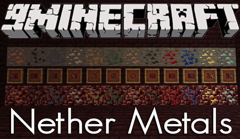 Nether Metals Mod (1.12.2, 1.11.2) - Addon for Base Metals Mod 1