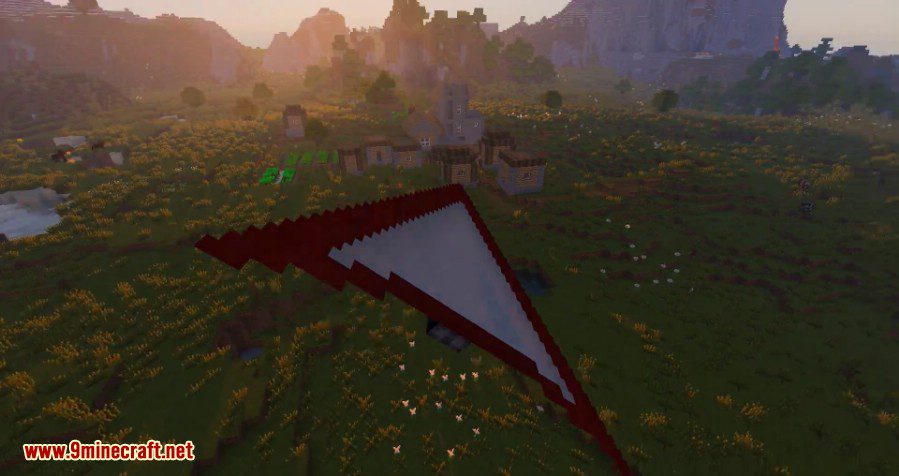 Open Glider Mod 1.12.2, 1.11.2 (Hang Glider in Minecraft) 4