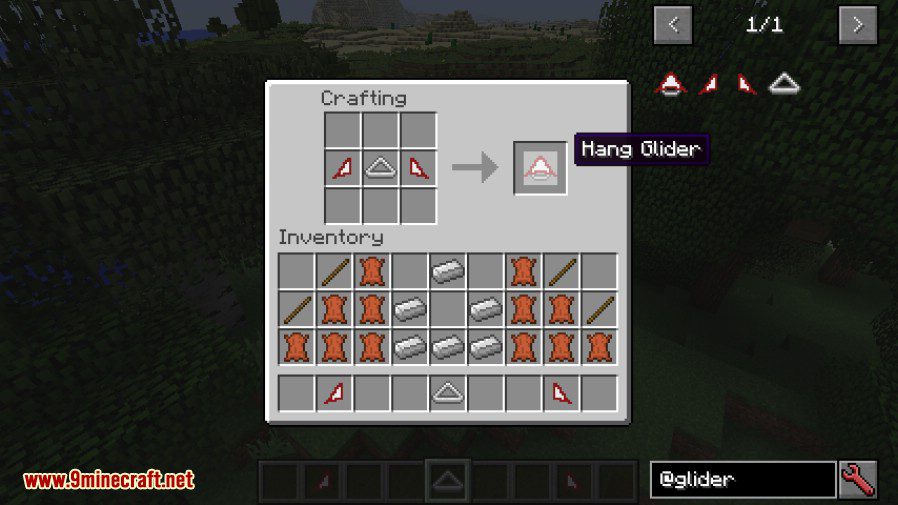 Open Glider Mod 1.12.2, 1.11.2 (Hang Glider in Minecraft) 8