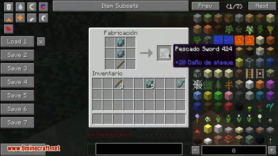 Pescado Mod 1.7.10 (Make Armor Out of Fish) 6