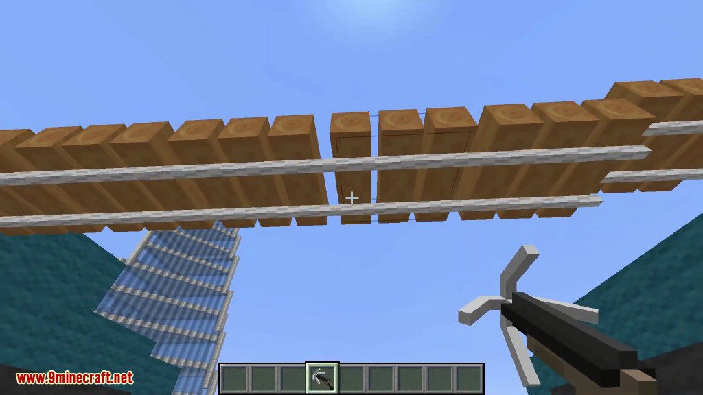 Rope Bridge Mod 1.16.5, 1.15.2 (Grappling Gun, Custom Bridges) 14