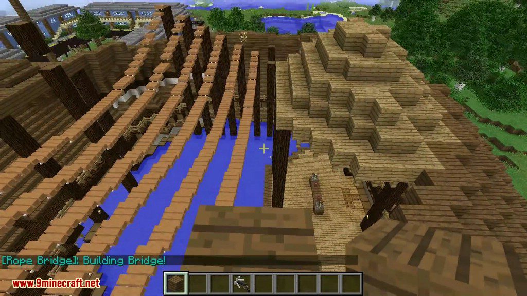 Rope Bridge Mod 1.16.5, 1.15.2 (Grappling Gun, Custom Bridges) 18