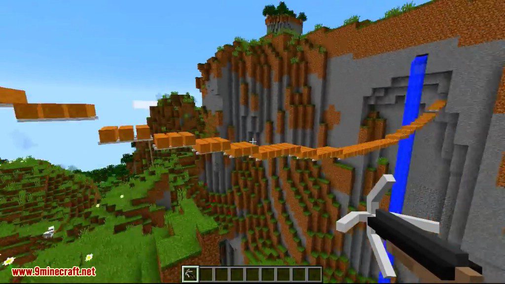 Rope Bridge Mod 1.16.5, 1.15.2 (Grappling Gun, Custom Bridges) 9