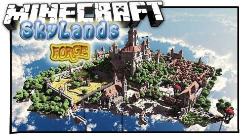 SkyLands Forge Mod 1.12.2, 1.10.2 (Generate a World of Floating Islands) Thumbnail