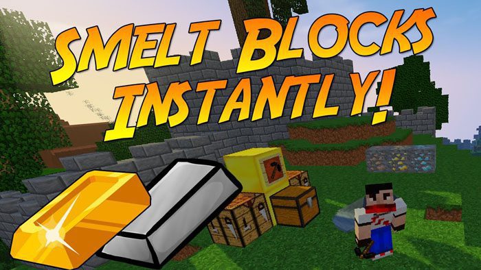 SmeltItem Mod 1.11.2 (Smelt Blocks Instantly) 1