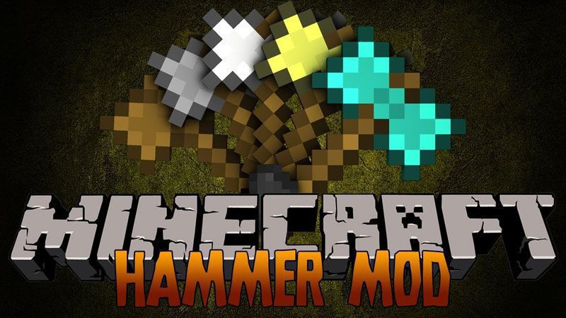 Sparks Hammers Mod 1.12.2, 1.11.2 (Colored Hammers) 1