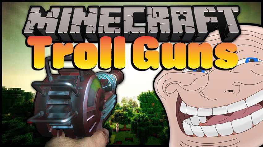 Troll Guns Mod 1.10.2 (TNT Dropper, Grenade, Bazooka) 1