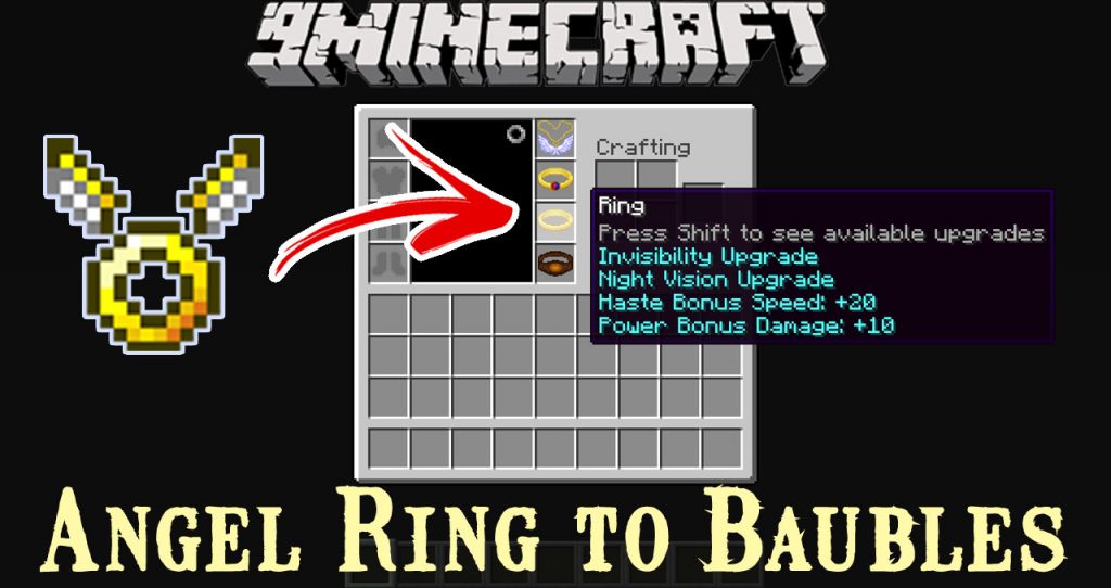 Angel Ring to Baubles Mod 1.12.2, 1.11.2 1