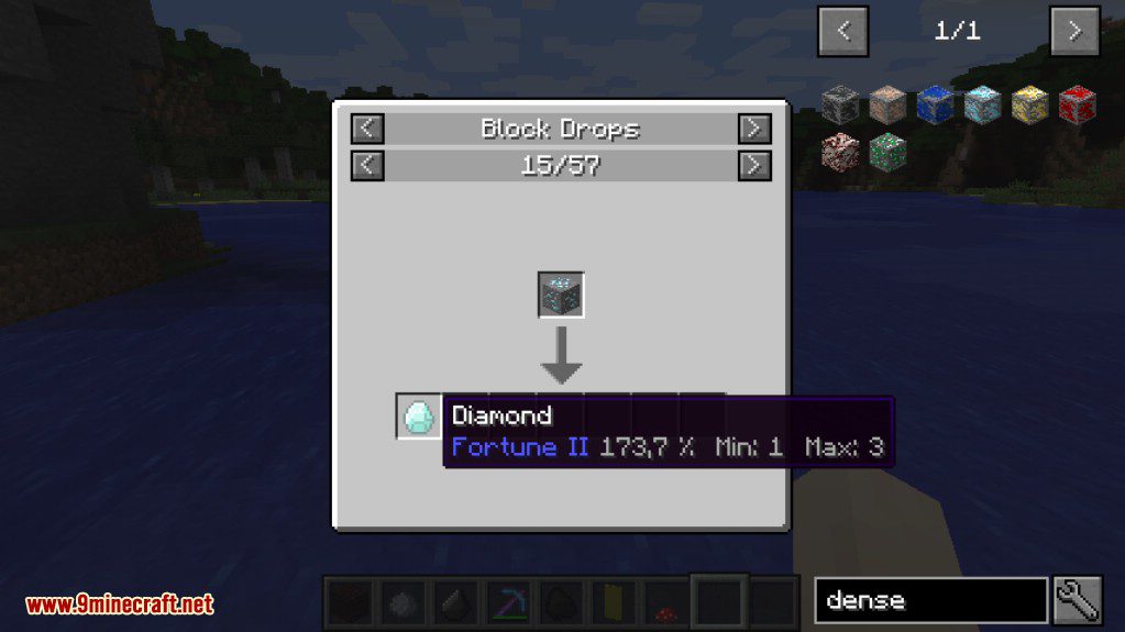 Block Drops Mod 1.14.4, 1.12.2 for Just Enough Items 2