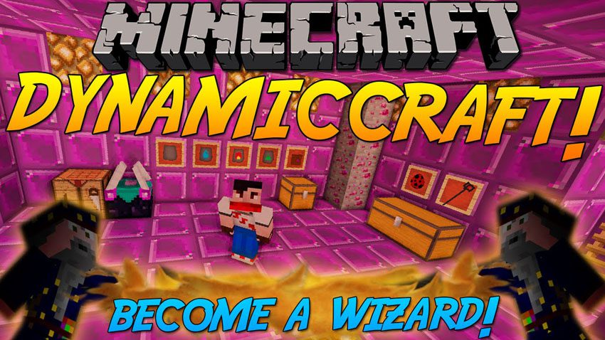 DynamicCraft Mod 1.7.10 (Become a Wizard) 1