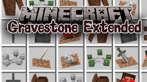 Gravestone Extended Mod 1.12.2, 1.11.2 (Memorials, Candles…) Thumbnail