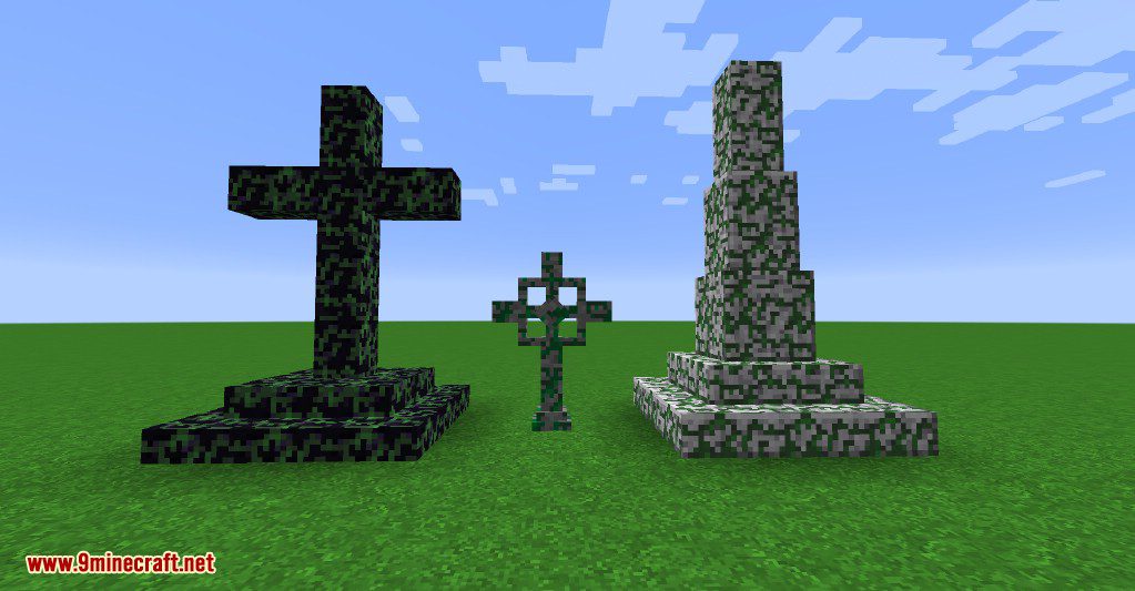 Gravestone Extended Mod 1.12.2, 1.11.2 (Memorials, Candles...) 12