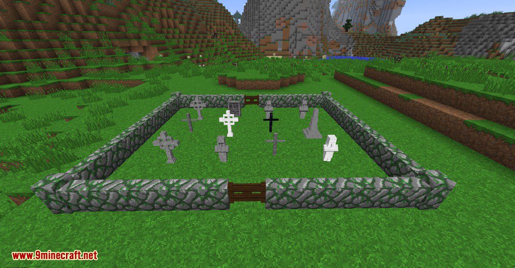 Gravestone Extended Mod 1.12.2, 1.11.2 (Memorials, Candles...) 17