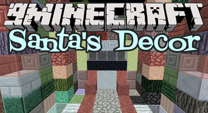 Santa's Decor Mod 1.10.2, 1.7.10 (New Decorative Blocks) 1