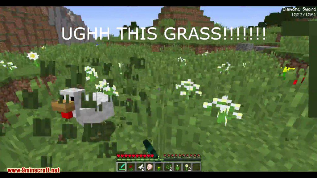 SwingThroughGrass Mod (1.19.2, 1.18.2) - Hit Mobs Behind The Grass 3