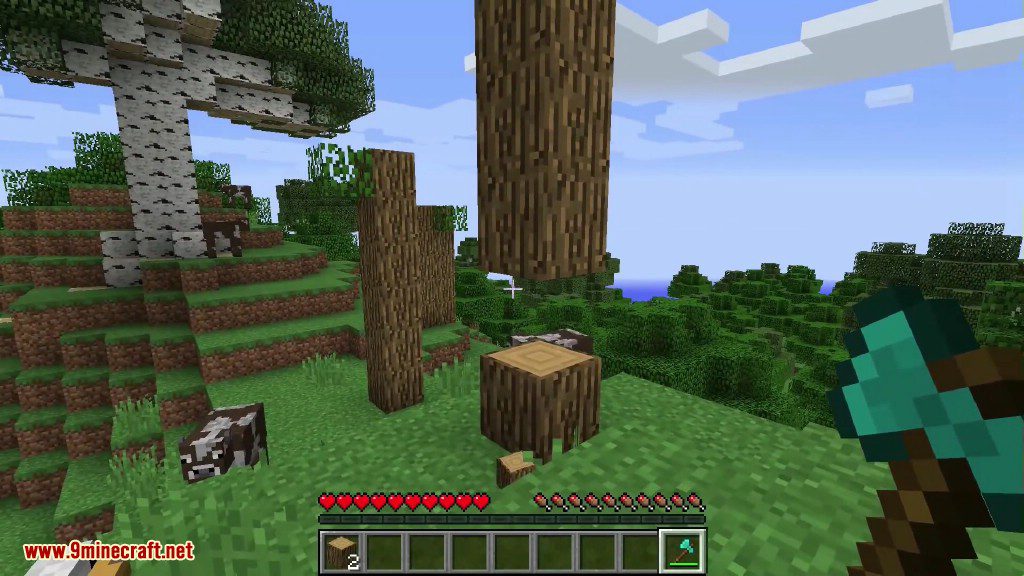 Timberjack Mod 1.12.2, 1.11.2 (Timber, Treecapitator, Natural Tree Felling) 6