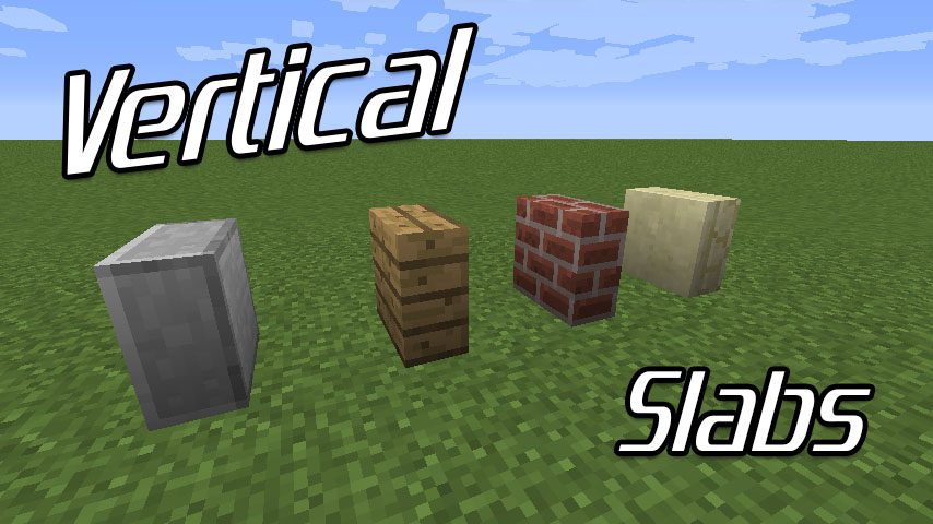 Vertical Slabs Mod 1.11.2 for Minecraft 1