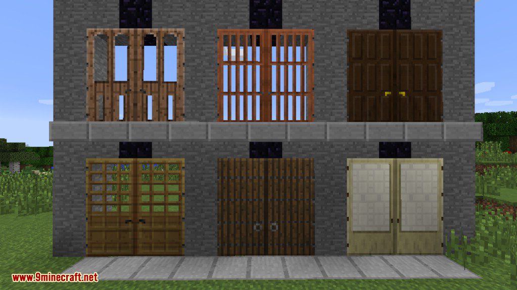 Big Doors Mod 1.10.2, 1.7.10 (Larger Wooden Double Doors) 2