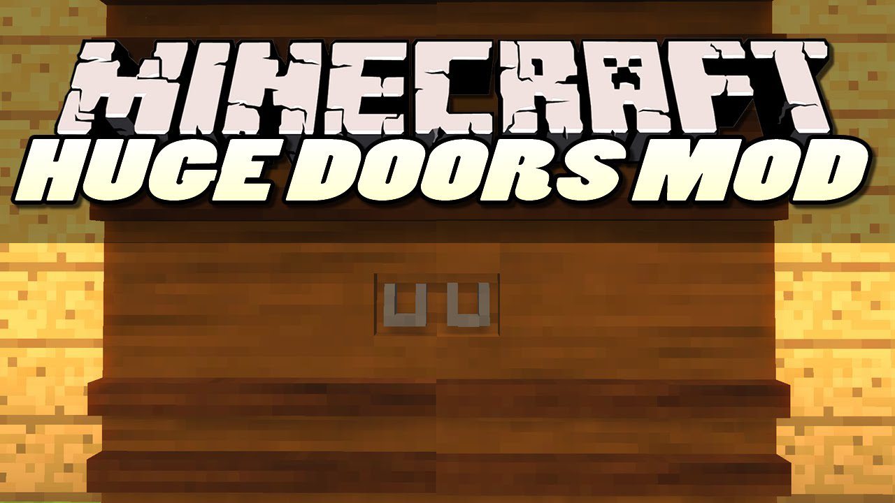 Big Doors Mod 1.10.2, 1.7.10 (Larger Wooden Double Doors) 1