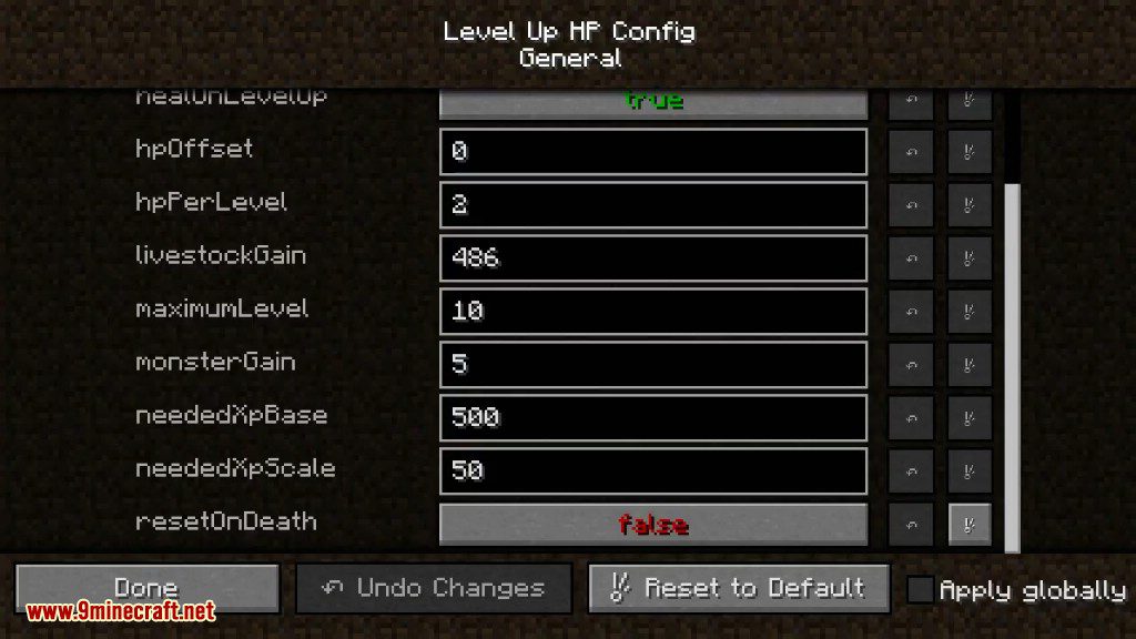 Level Up HP Mod 1.15.2, 1.14.4 (RPG Style HP Upgrades) 3