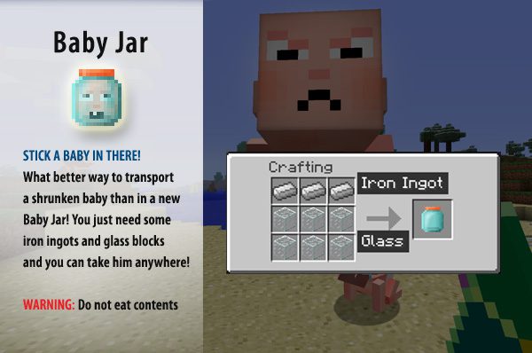 MoreCreeps and Weirdos Mod (1.12.2, 1.10.2) - Big Baby, Lolipop Man... 89