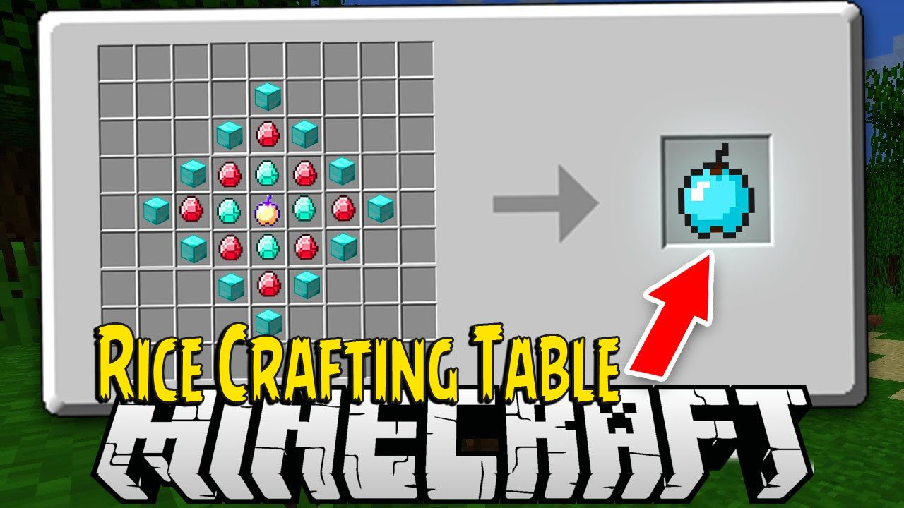 Rice Crafting Table Mod 1.10.2 (Bigger Crafting Tables) 1