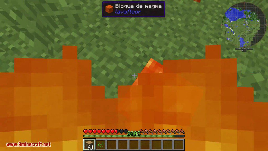 LavaFloor Mod 1.11.2 (The Floor is Lava) 3