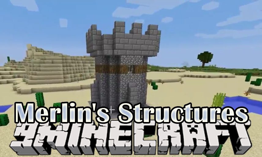 Merlin's Structures Mod 1.11.2 (Village Structures) 1