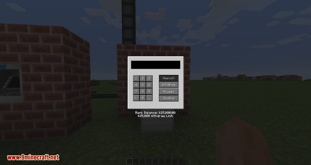 Never Enough Currency Mod (1.19.3, 1.18.2) - Bank Account, ATM 4