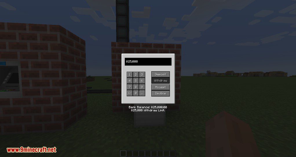 Never Enough Currency Mod (1.19.3, 1.18.2) - Bank Account, ATM 6