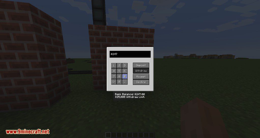 Never Enough Currency Mod (1.19.3, 1.18.2) - Bank Account, ATM 7