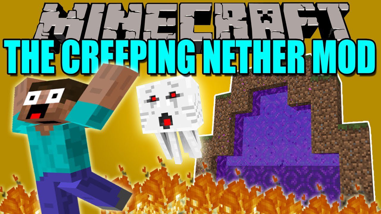 The Creeping Nether Mod 1.12.2, 1.11.2 (Nether Leaves the Portal) 1