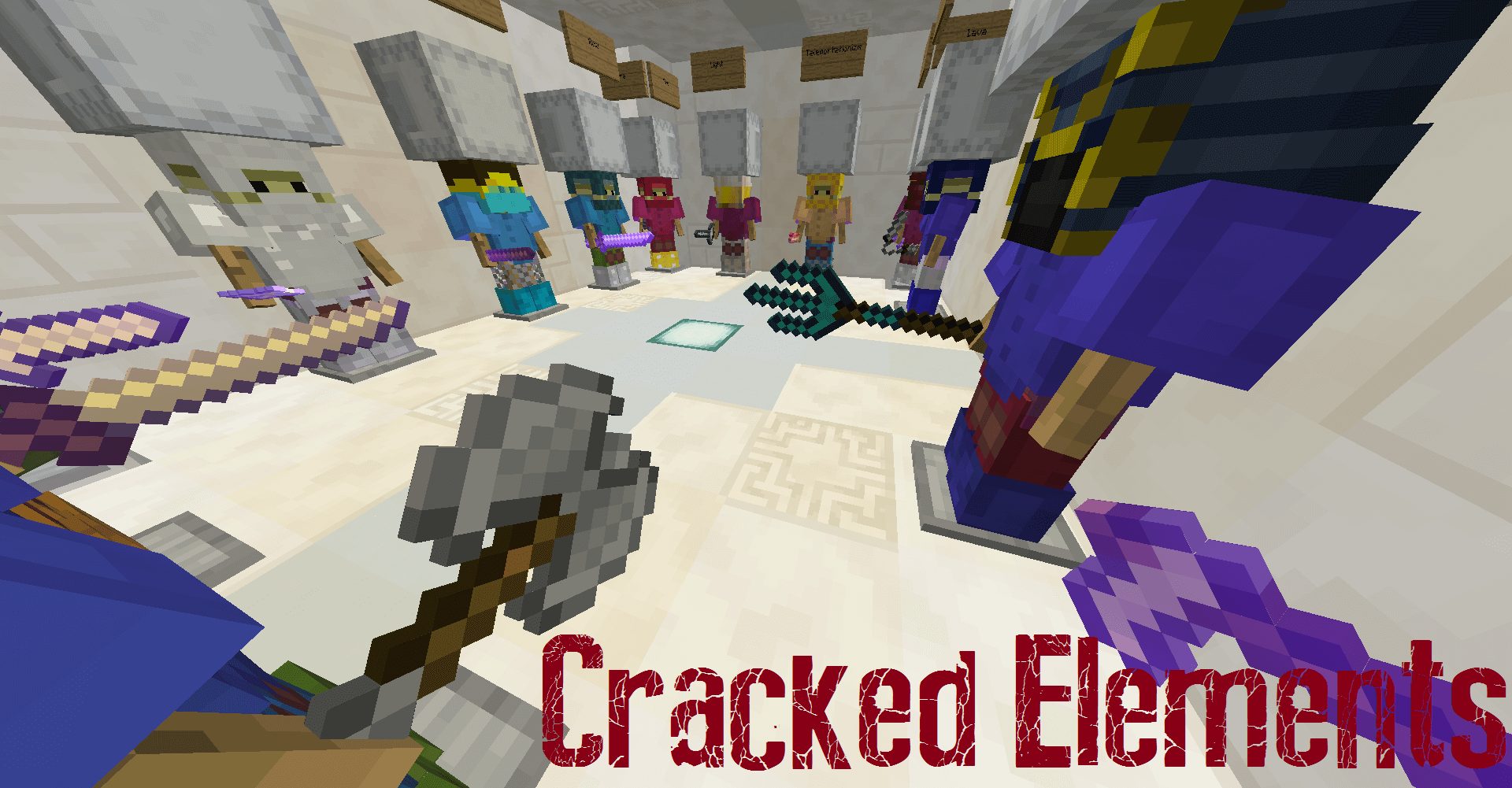 Cracked Elements Map 1.12.2, 1.12 for Minecraft 1