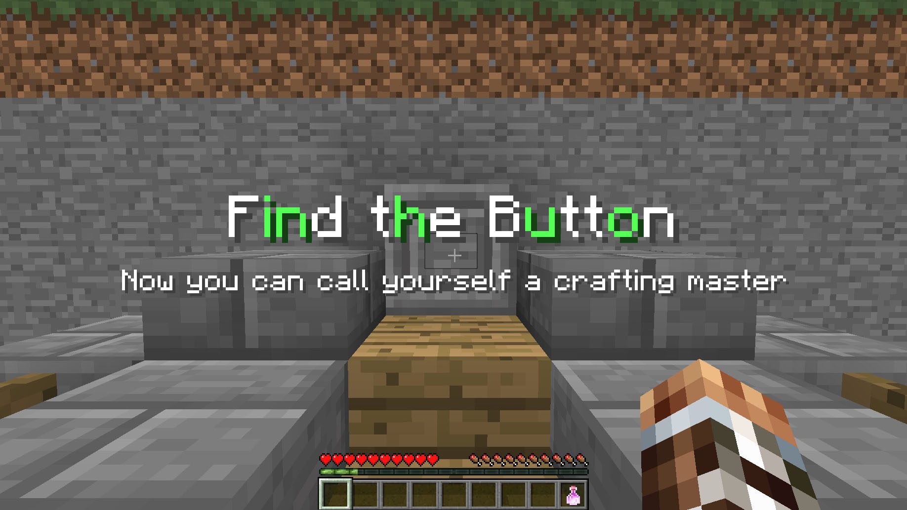 Find The Button: Crafting Map 1.12.2, 1.12 for Minecraft 1