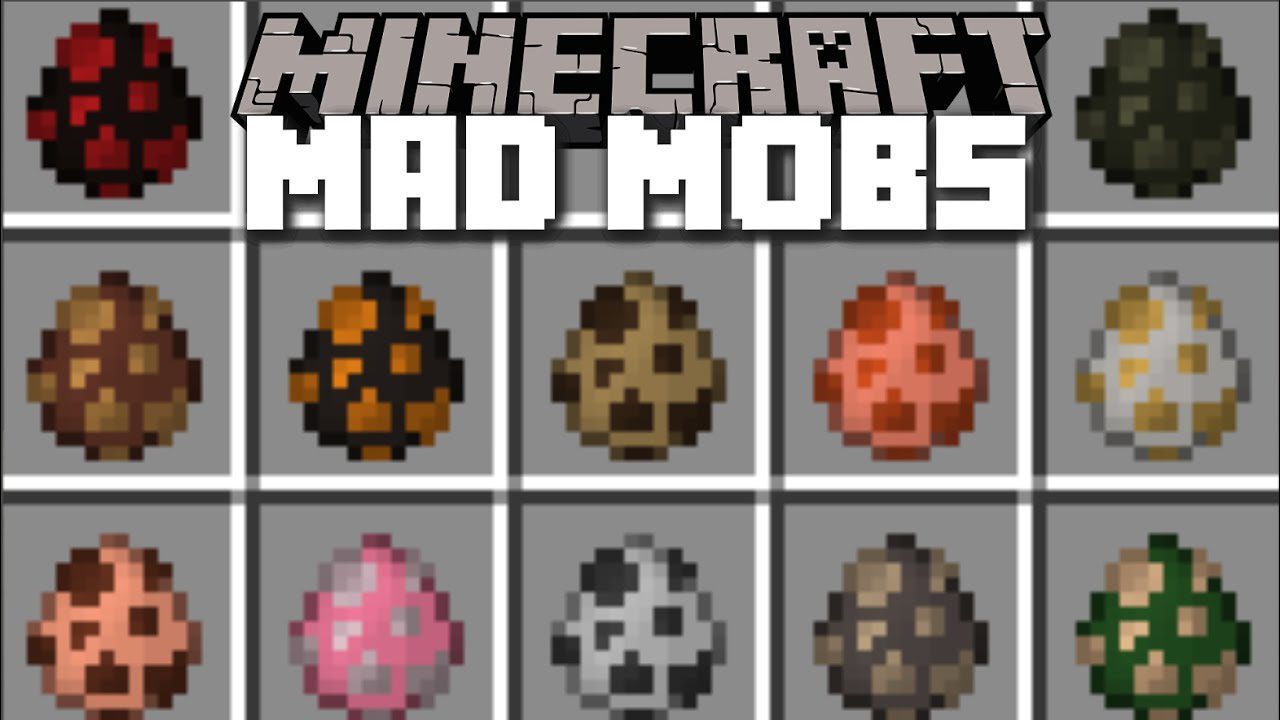 Mad Mobs Mod 1.7.10 (Fight and Survive Evil Mobs Lair) 1